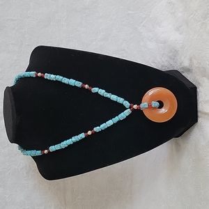 Turquoise Beaded Necklace